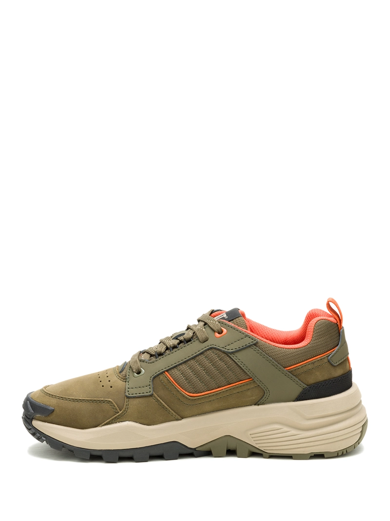 ZAPATILLA CUERO HOMBRE GRAPPLE LEATHER OLIVA CAT - 4