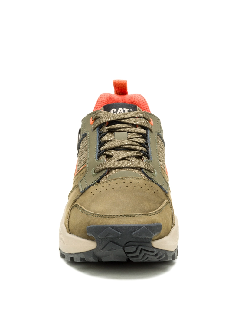 ZAPATILLA CUERO HOMBRE GRAPPLE LEATHER OLIVA CAT - 5