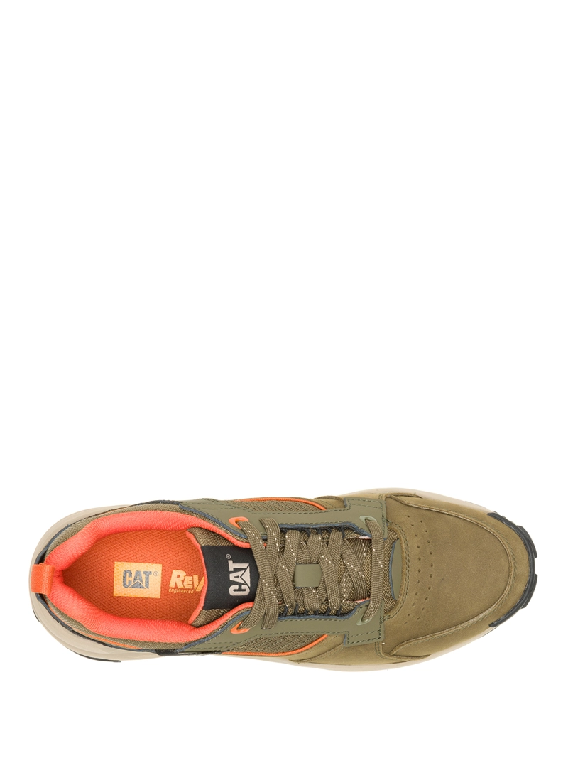 ZAPATILLA CUERO HOMBRE GRAPPLE LEATHER OLIVA CAT - 7