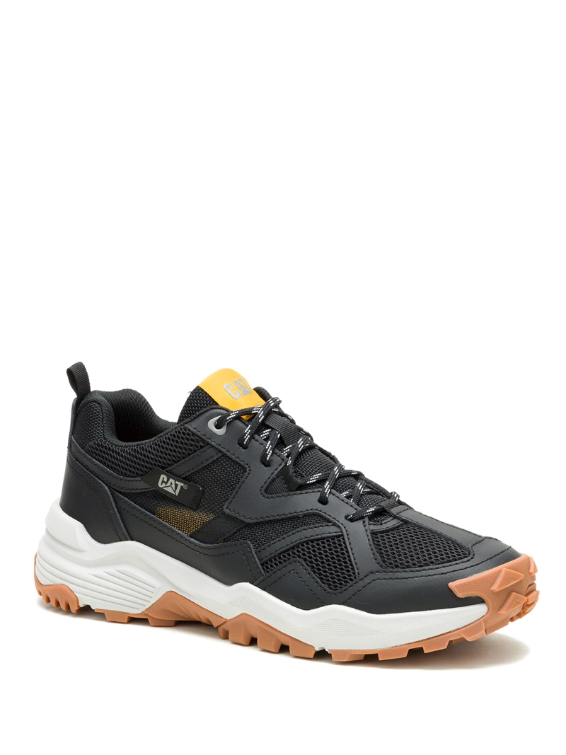 ZAPATILLA CUERO HOMBRE GRAPPLE LEATHER NEGRO CAT - 1