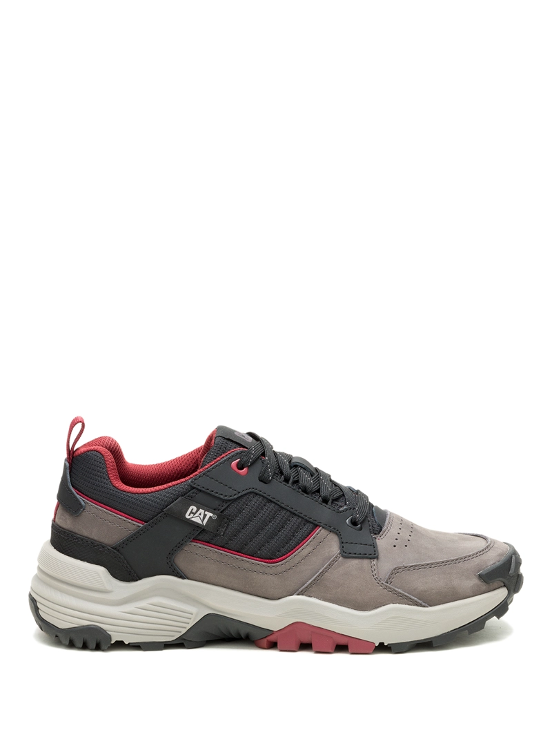 ZAPATILLA CUERO HOMBRE GRAPPLE LEATHER GRIS CAT - 2