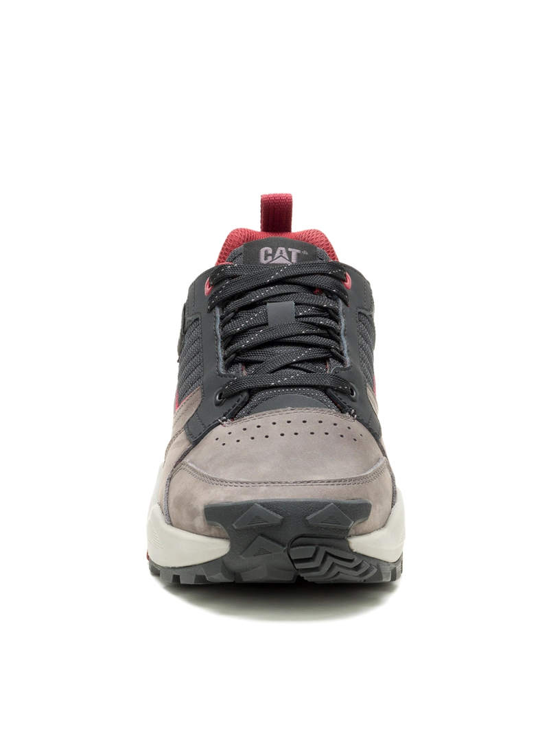 ZAPATILLA CUERO HOMBRE GRAPPLE LEATHER GRIS CAT - 5