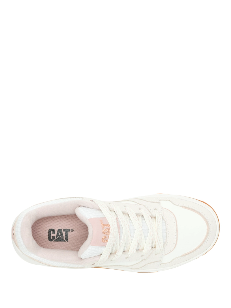 ZAPATILLA CUERO MUJER SCRIPT BLANCO CAT - 7