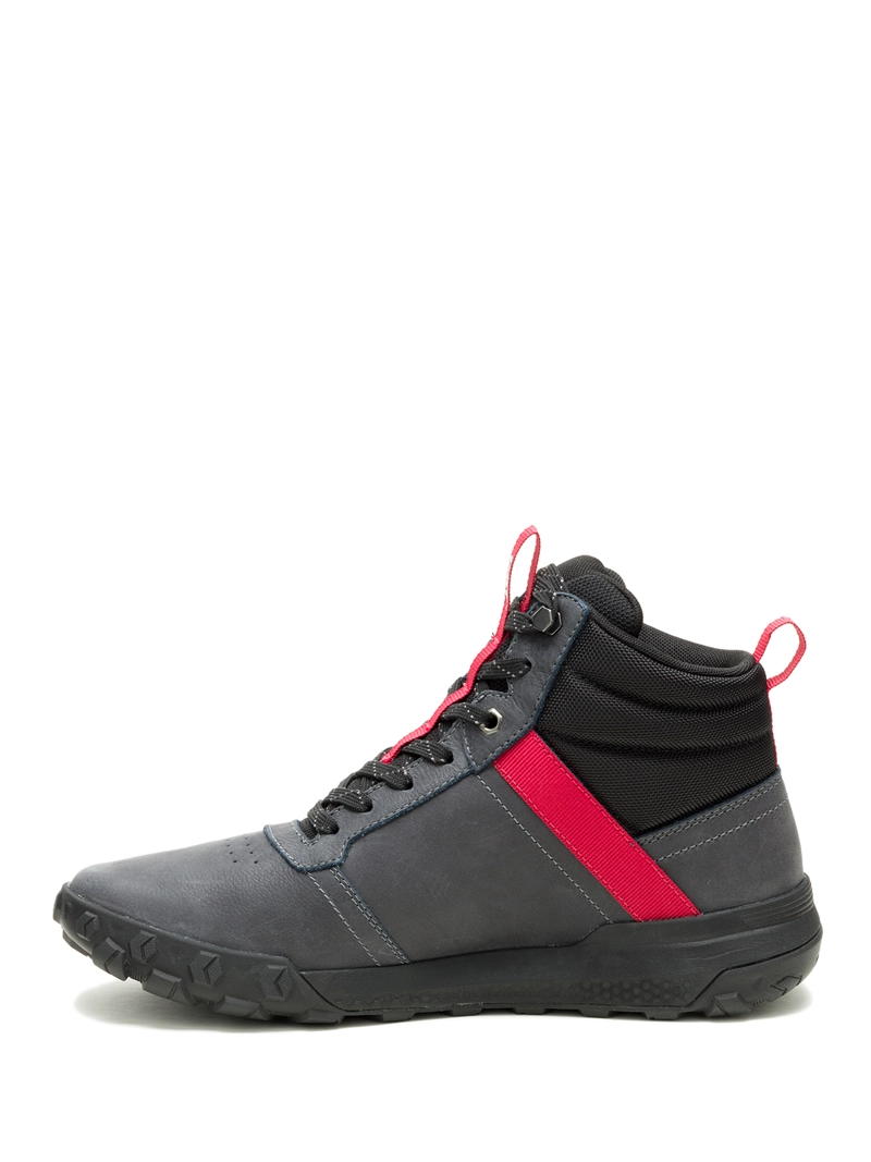 ZAPATILLA C/CAÑA CUERO HOMBRE HEX READY MID WP GRIS CAT - 4