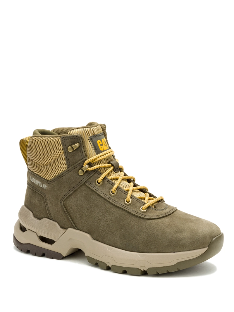 ZAPATILLA C/CAÑA CUERO HOMBRE SURGE HIKER OLIVA CAT - 1