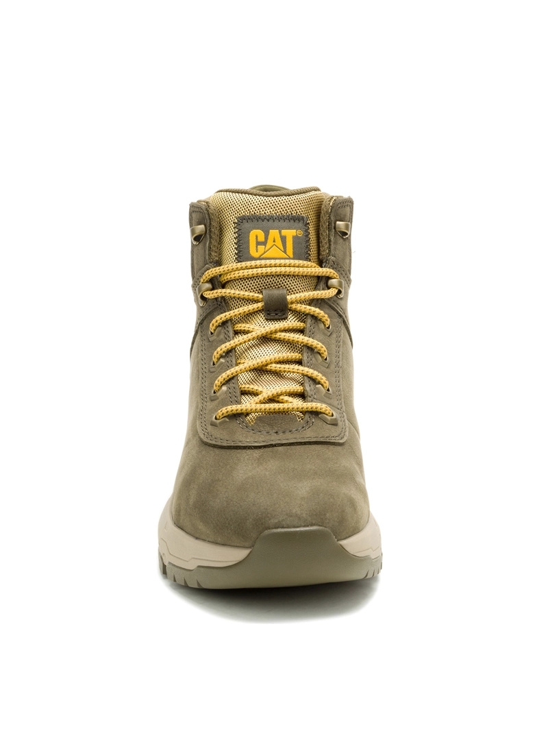ZAPATILLA C/CAÑA CUERO HOMBRE SURGE HIKER OLIVA CAT - 5