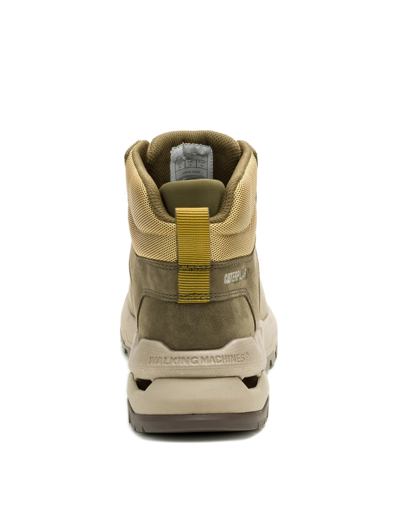 ZAPATILLA C/CAÑA CUERO HOMBRE SURGE HIKER OLIVA CAT - 6