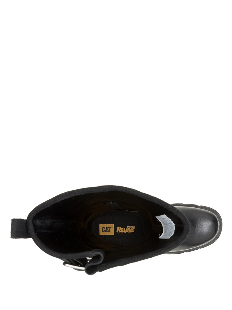 BOTA CUERO MUJER NOTION BUCKLE NEGRO CAT - 7