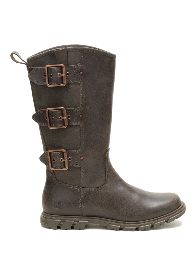 BOTA CUERO MUJER NOTION BUCKLE CAFE  OSCURO CAT - 2