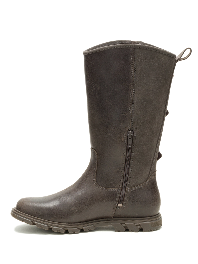 BOTA CUERO MUJER NOTION BUCKLE CAFE  OSCURO CAT - 4