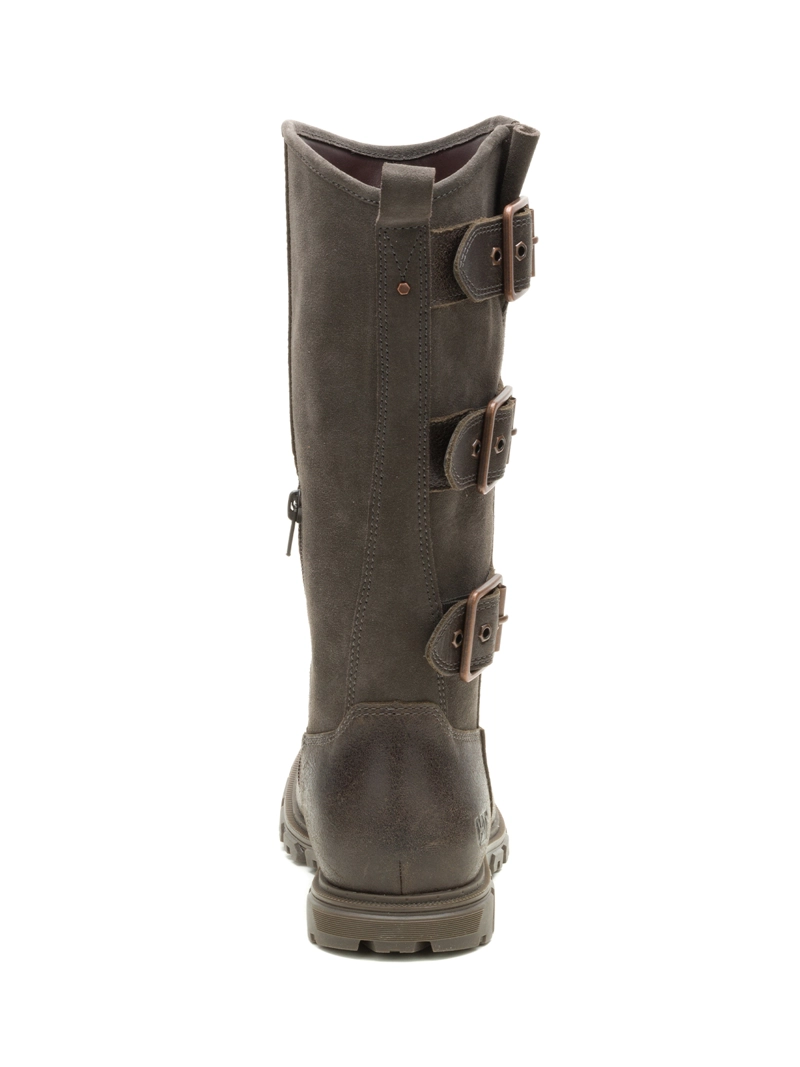 BOTA CUERO MUJER NOTION BUCKLE CAFE  OSCURO CAT - 6