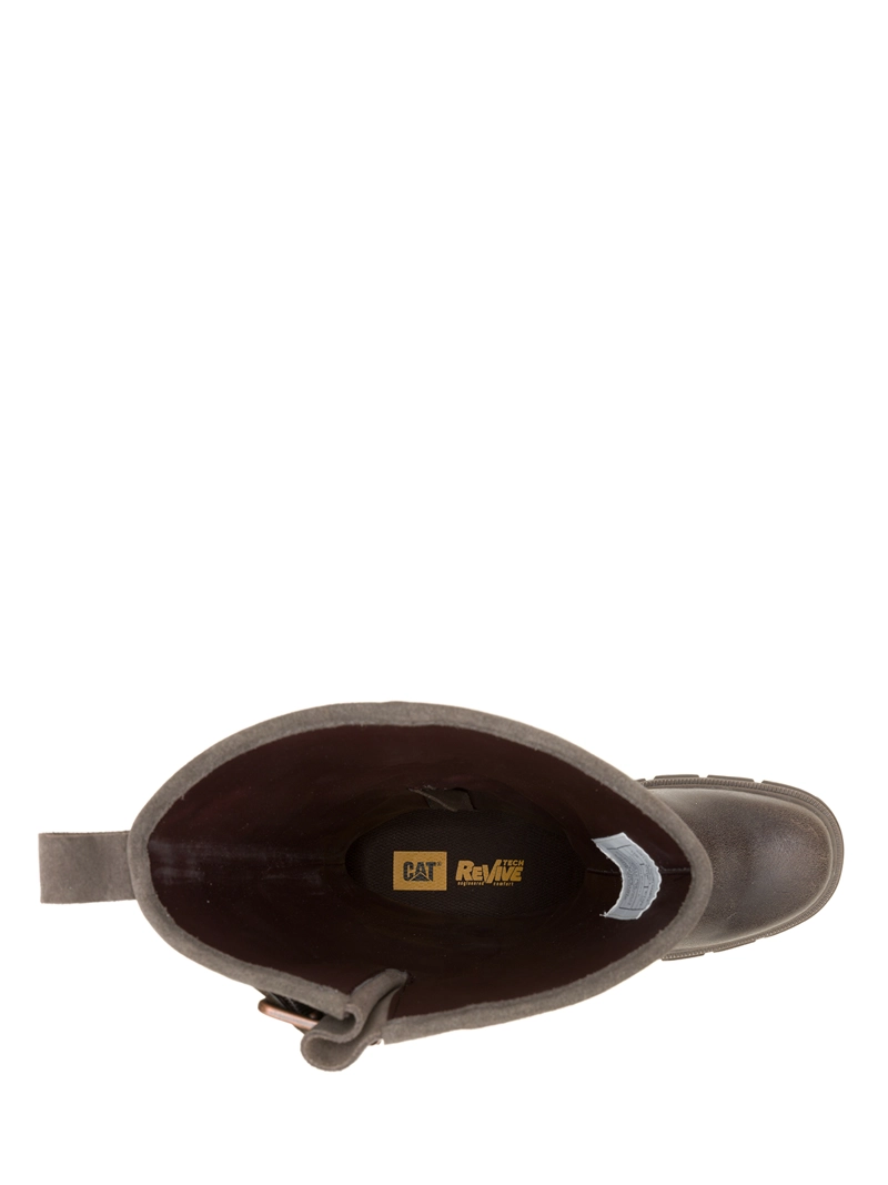 BOTA CUERO MUJER NOTION BUCKLE CAFE  OSCURO CAT - 7