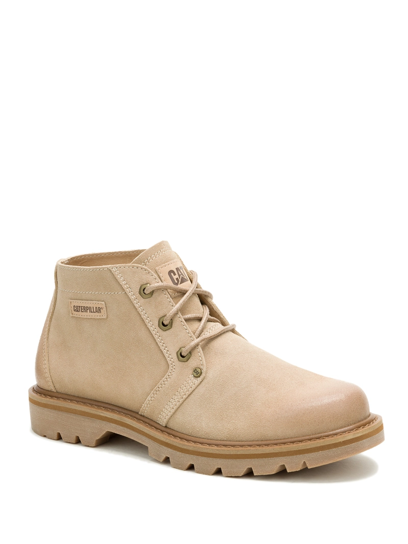 BOTIN CUERO HOMBRE GRADER CHUKKA BEIGE CAT - 1