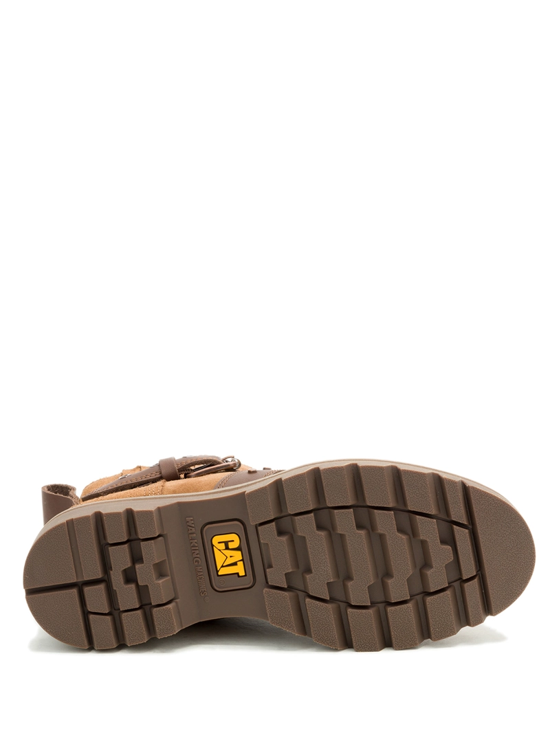 BOTIN CUERO MUJER GRADER WS EMBELLISH CAFE  CAT - 8
