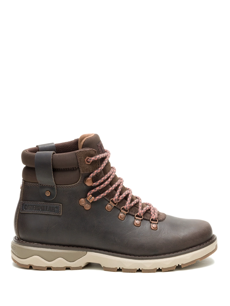 BOTIN CUERO MUJER FANDOM HIKER CAFE  OSCURO CAT - 2