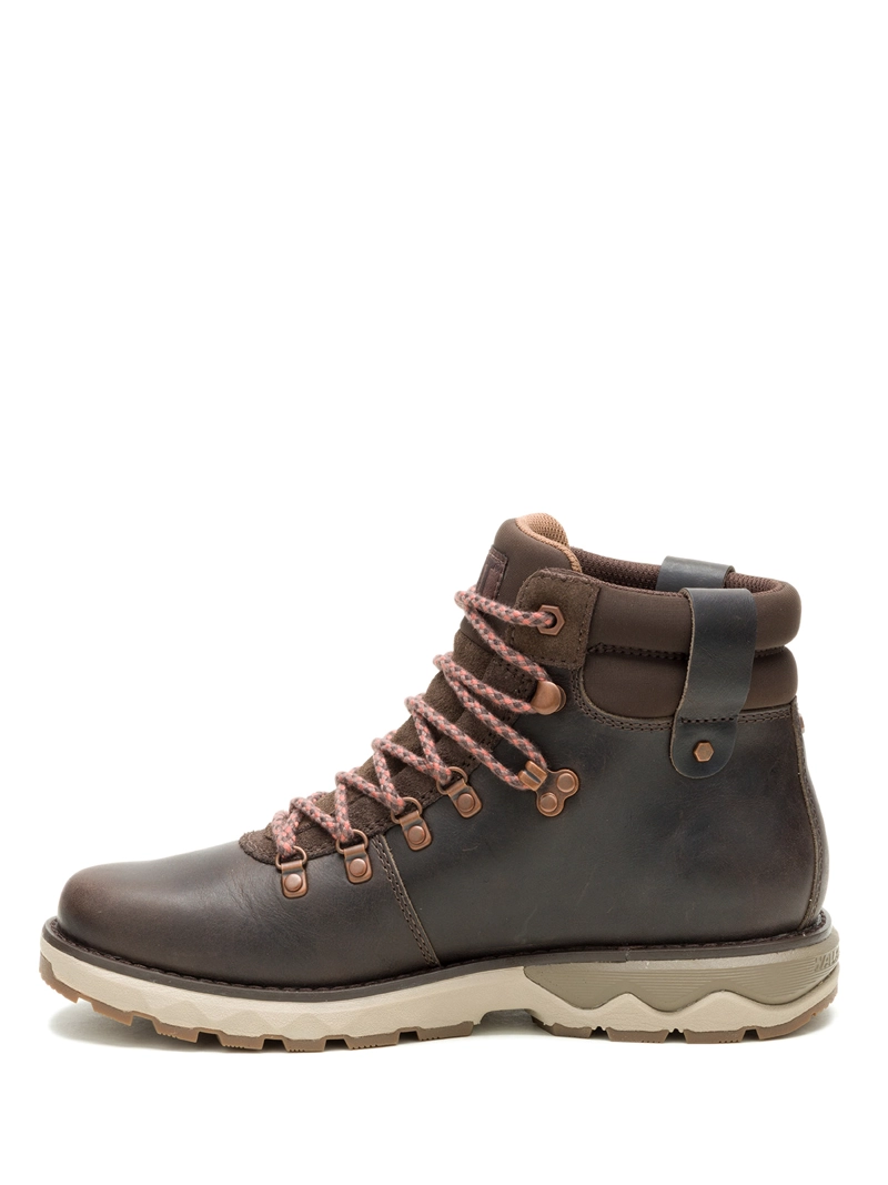BOTIN CUERO MUJER FANDOM HIKER CAFE  OSCURO CAT - 4