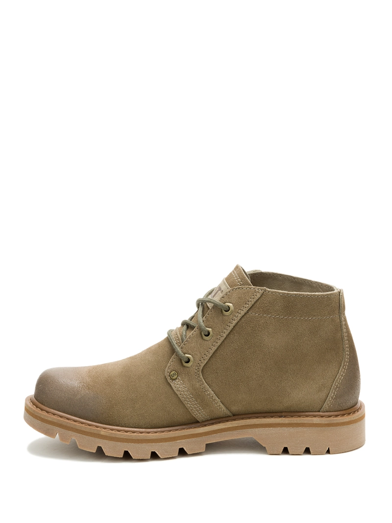 BOTIN CUERO HOMBRE GRADER CHUKKA OLIVA CAT - 4