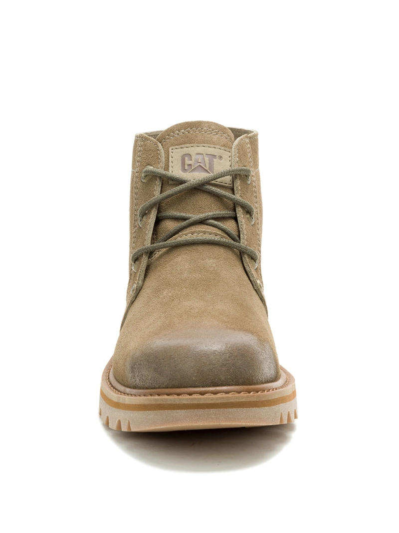 BOTIN CUERO HOMBRE GRADER CHUKKA OLIVA CAT - 5