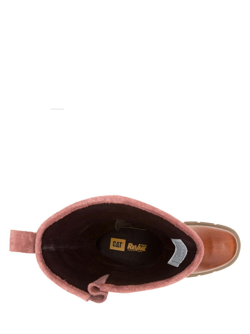 BOTA CUERO MUJER NOTION BUCKLE CAFE  CAT - 7