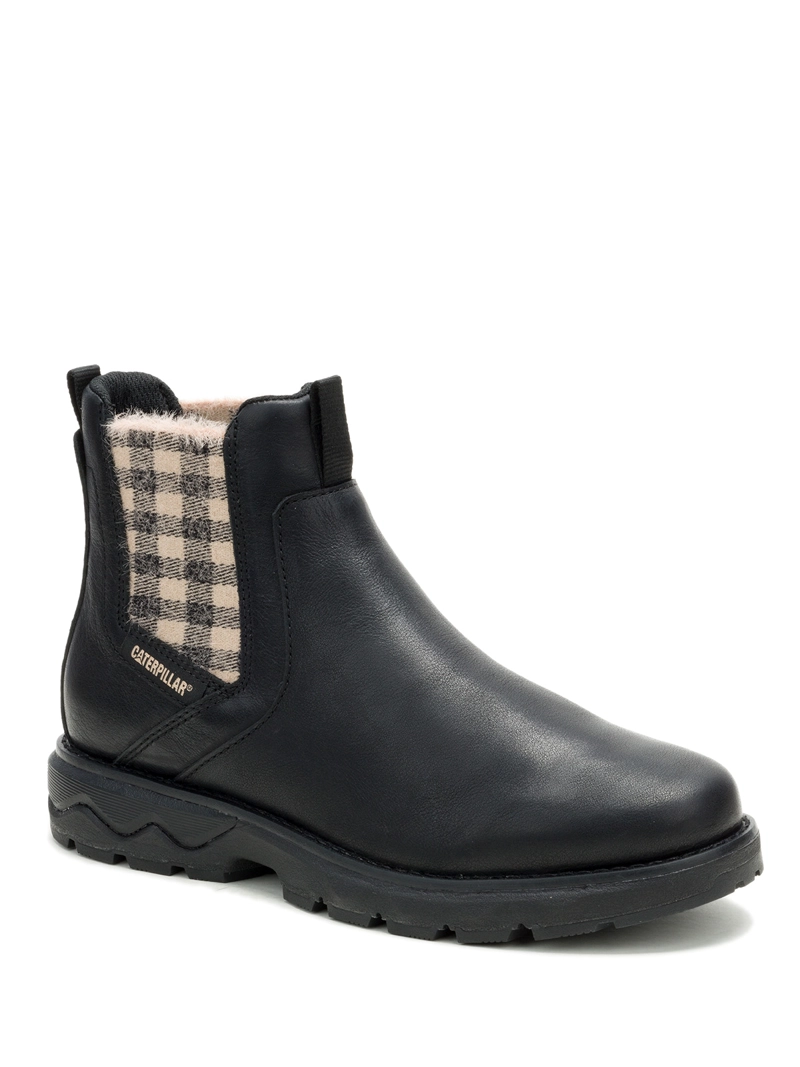 BOTIN CUERO MUJER FANDOM CHELSEA NEGRO CAT - 1