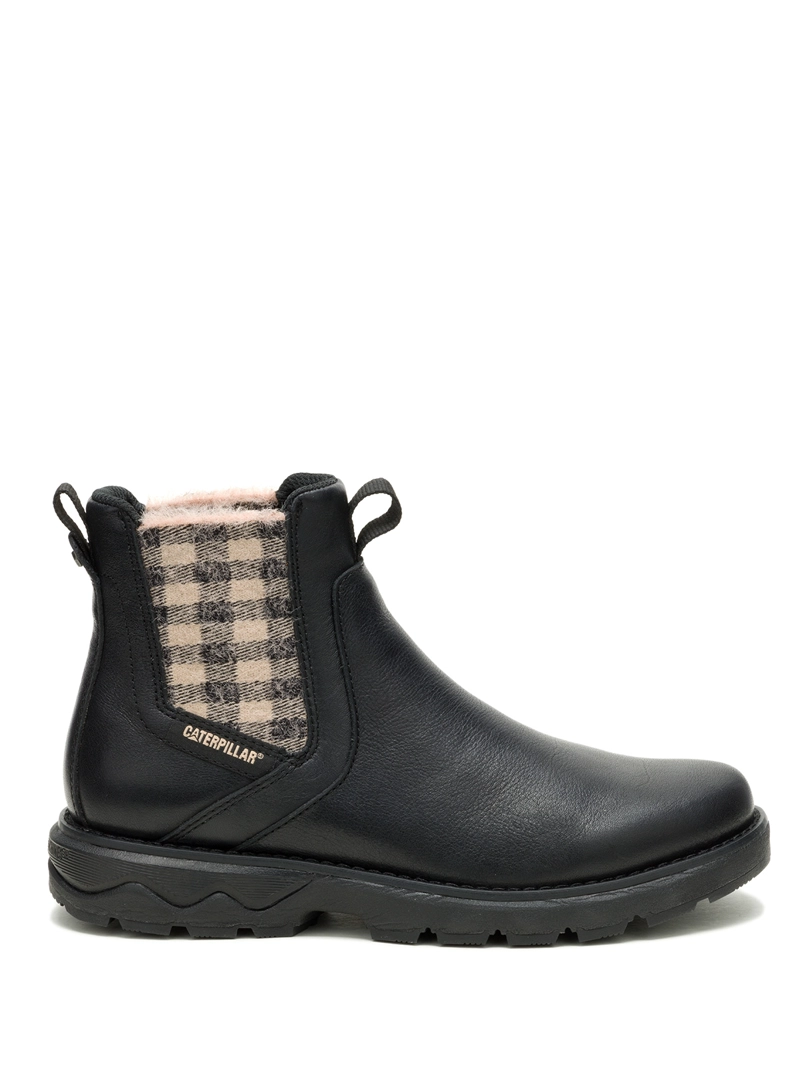 BOTIN CUERO MUJER FANDOM CHELSEA NEGRO CAT - 2