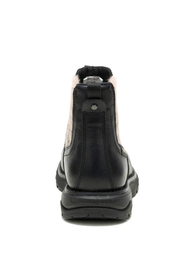 BOTIN CUERO MUJER FANDOM CHELSEA NEGRO CAT - 6