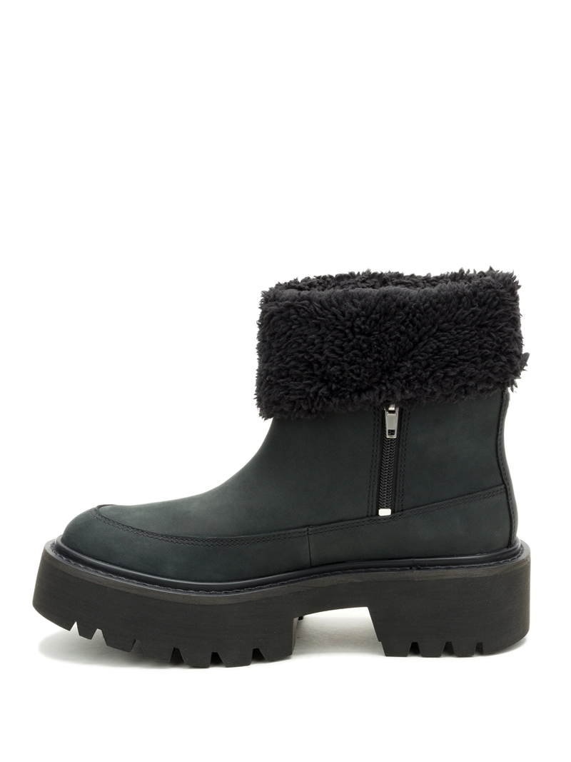 BOTIN CUERO MUJER COLORADO MAX ROLL DO NEGRO CAT - 4