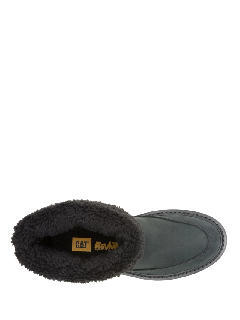 BOTIN CUERO MUJER COLORADO MAX ROLL DO NEGRO CAT - 7