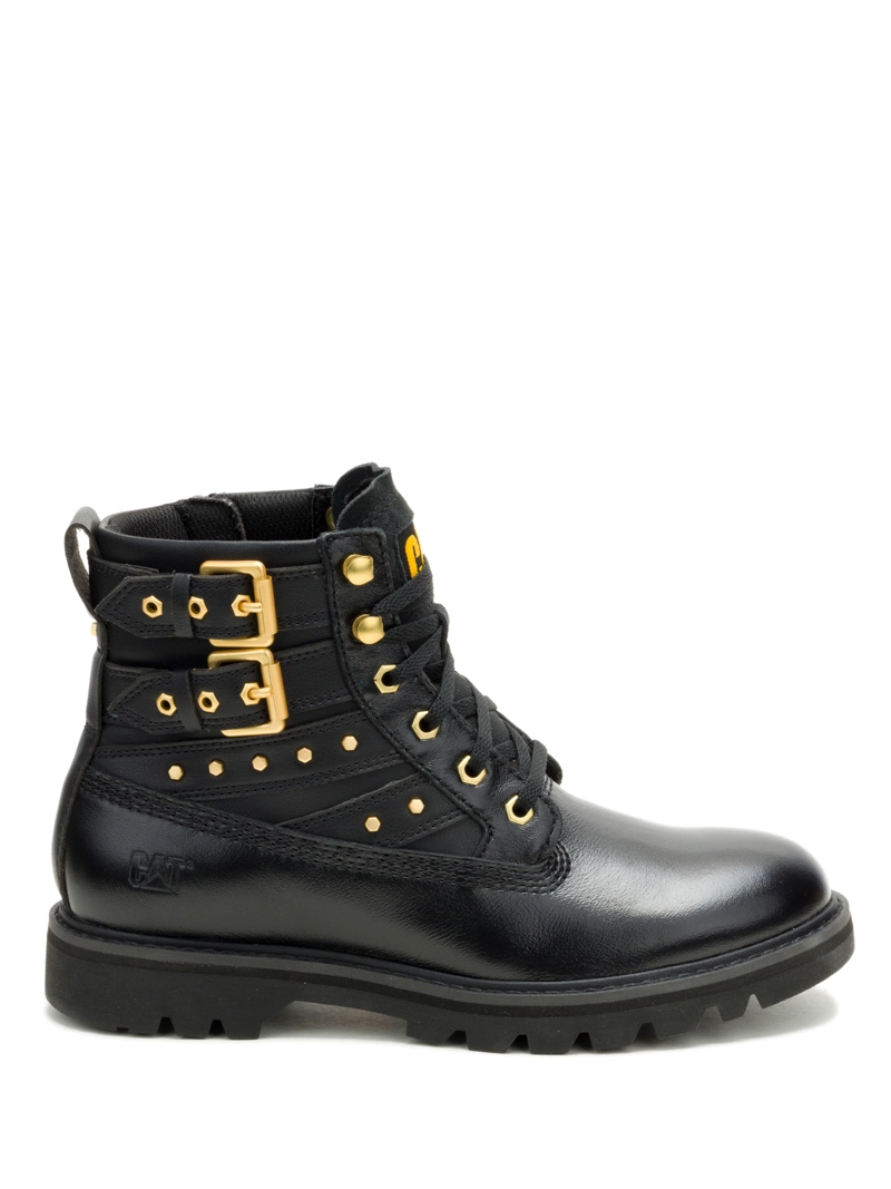 BOTIN CUERO MUJER GRADER WS EMBELLISH NEGRO CAT - 2