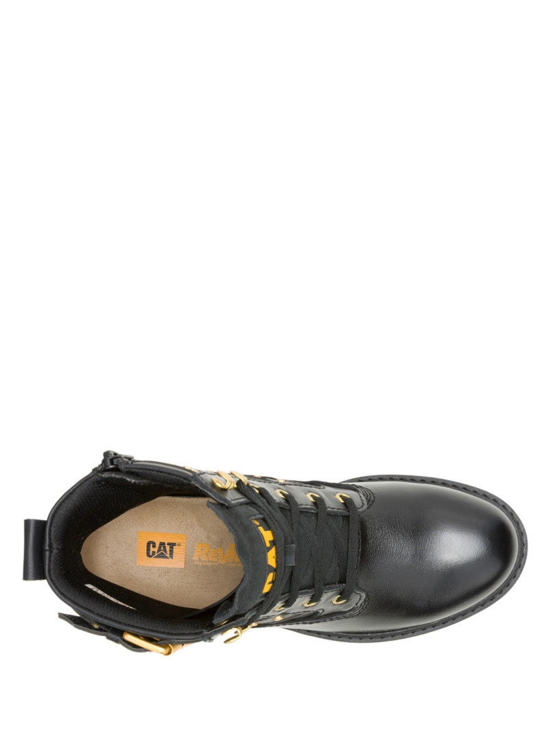 BOTIN CUERO MUJER GRADER WS EMBELLISH NEGRO CAT - 7