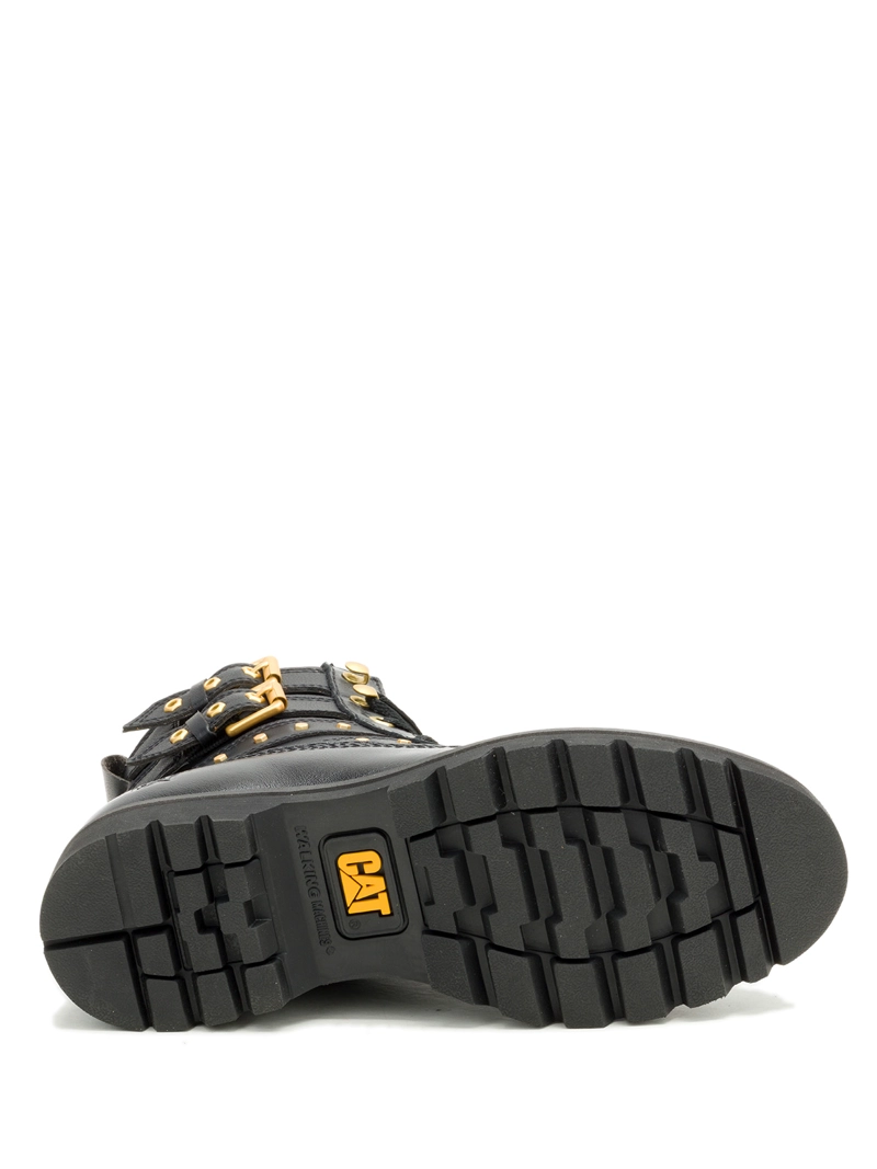 BOTIN CUERO MUJER GRADER WS EMBELLISH NEGRO CAT - 8