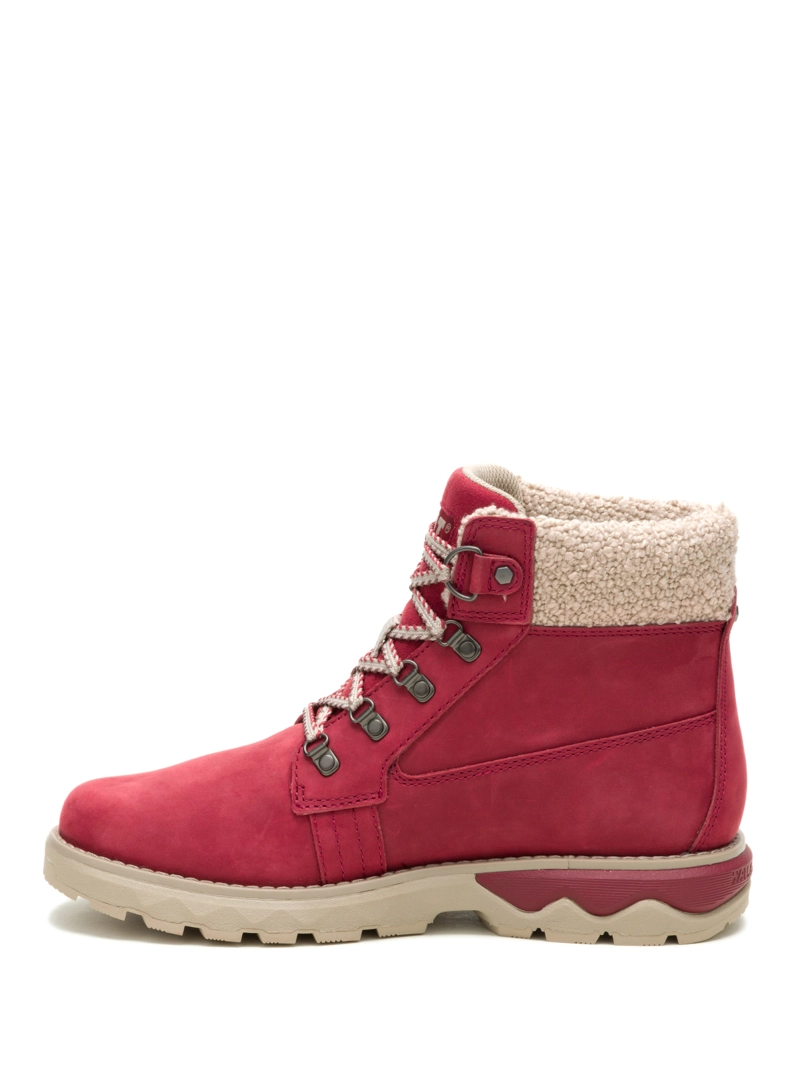 BOTIN CUERO MUJER FANDOM ROJO CAT - 4
