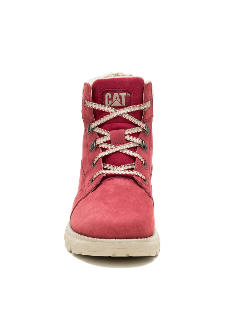 BOTIN CUERO MUJER FANDOM ROJO CAT - 5