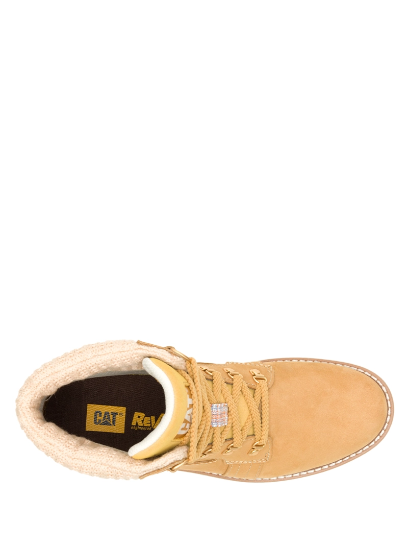 BOTIN CUERO MUJER FANDOM BEIGE CAT - 7