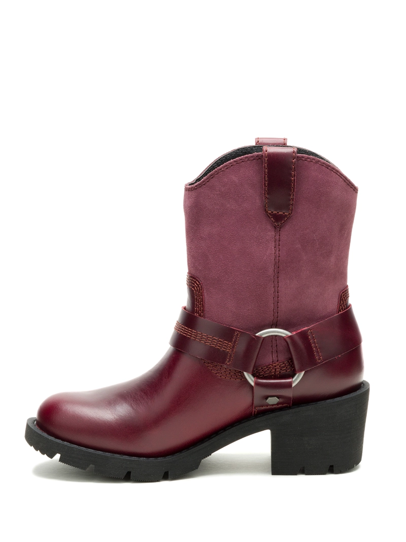 BOTA CUERO MUJER REWRITE HARNESS BURDEO CAT - 4