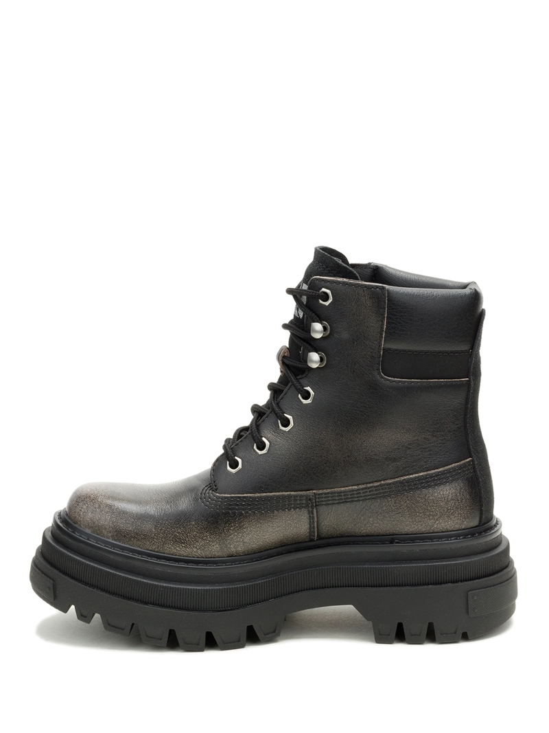 BOTIN CUERO MUJER BOLDER ZIP GRIS CAT - 4