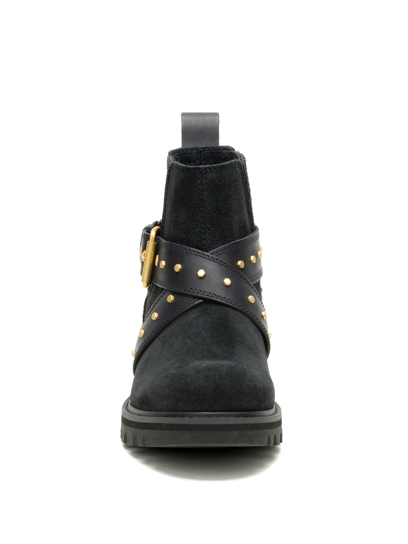 BOTIN CUERO MUJER GRADER WS EMBELLISH CHELSEA NEGRO CAT - 5