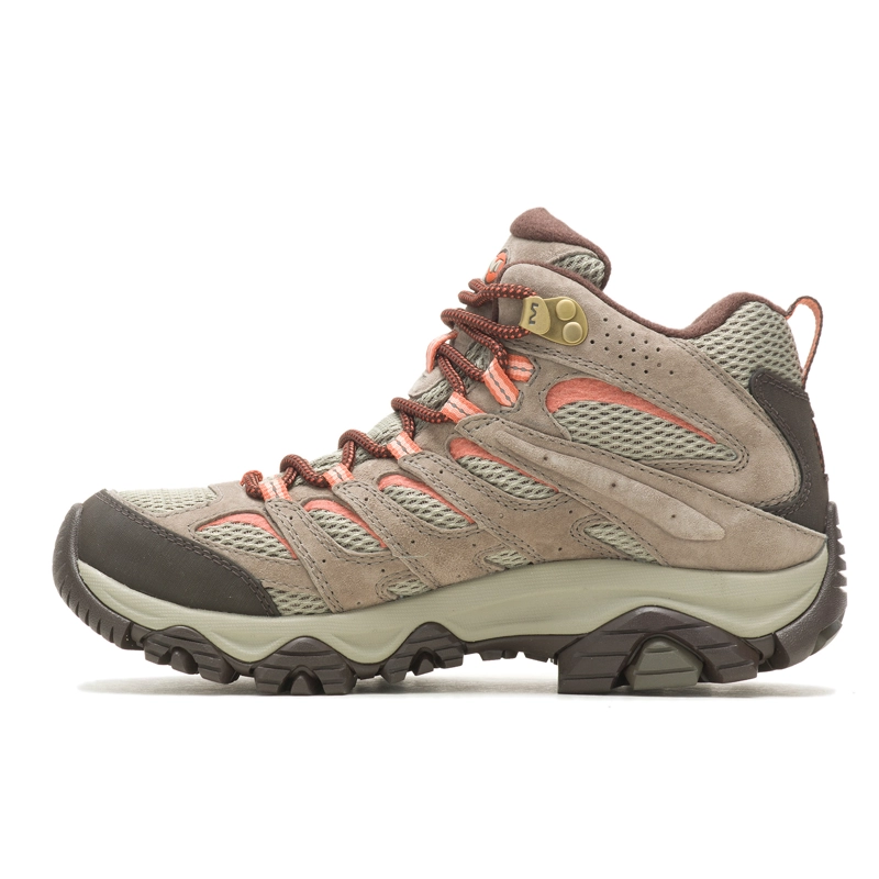 BOTIN MUJER MOAB 3 MID WATERPROOF CAFE  CLARO MERRELL - 2