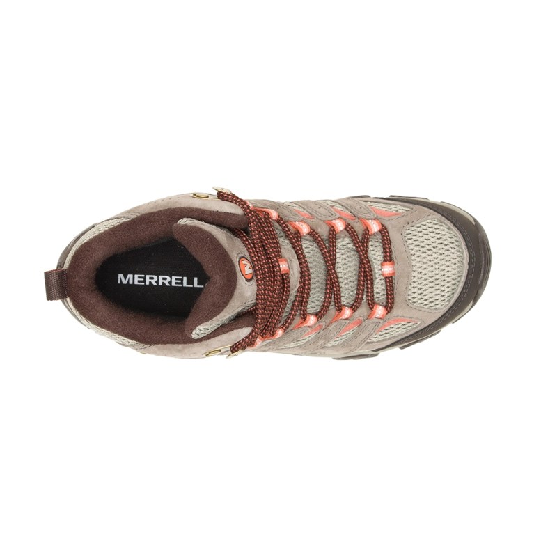 BOTIN MUJER MOAB 3 MID WATERPROOF CAFE  CLARO MERRELL - 5