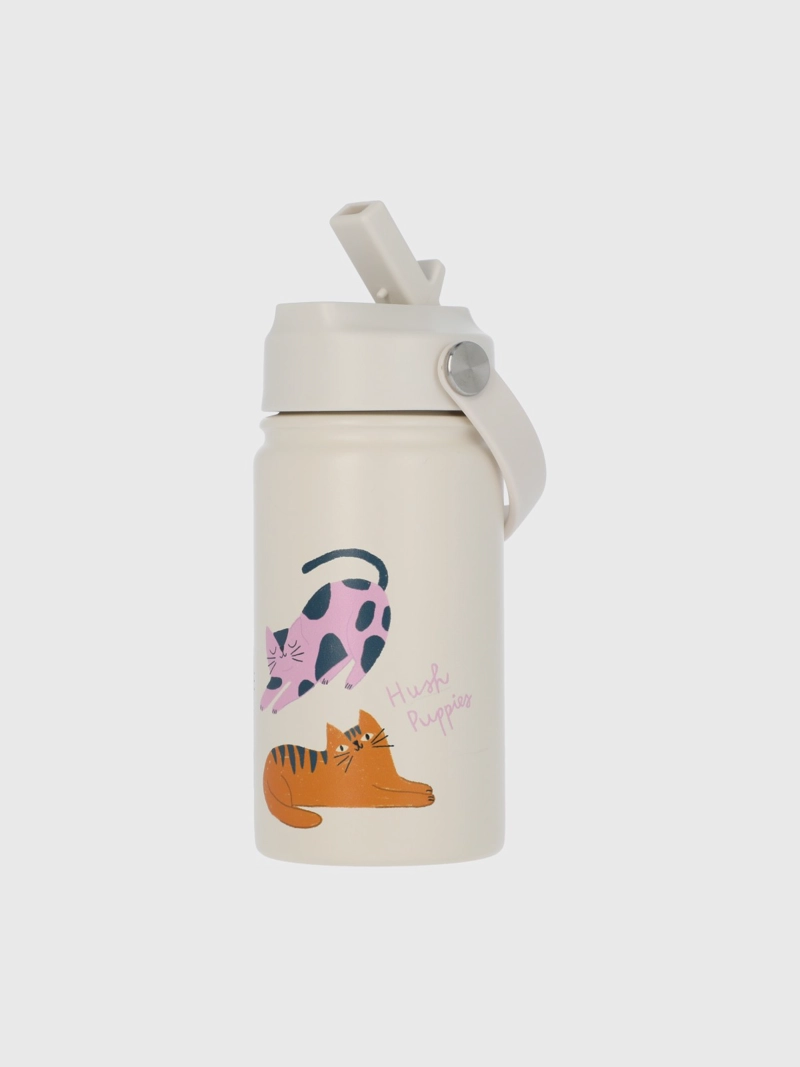 BOTELLA AC INOX NIÑA CAT CREMA 360 ML HUSH PUPPIES KIDS - 3