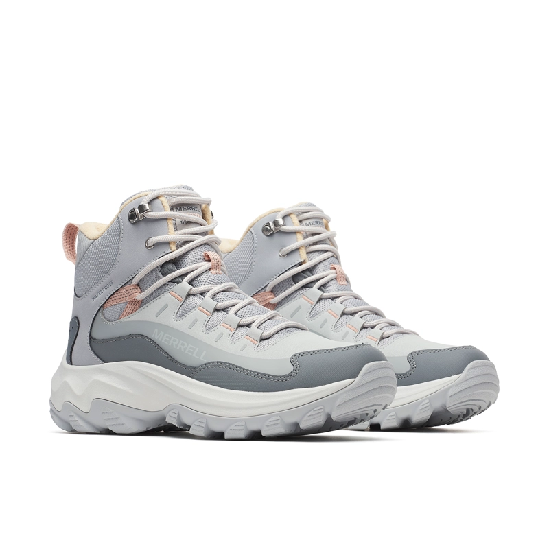 BOTIN CUERO MUJER THERMO CHILL 2 MID WATERPROOF GRIS MERRELL - 4