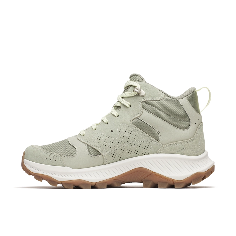 BOTIN CUERO MUJER TEMPO SOL MID WATERPROOF VERDE CLARO MERRELL - 2