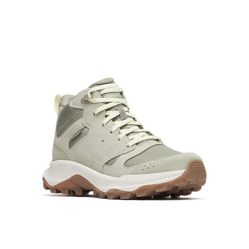 BOTIN CUERO MUJER TEMPO SOL MID WATERPROOF VERDE CLARO MERRELL - 5
