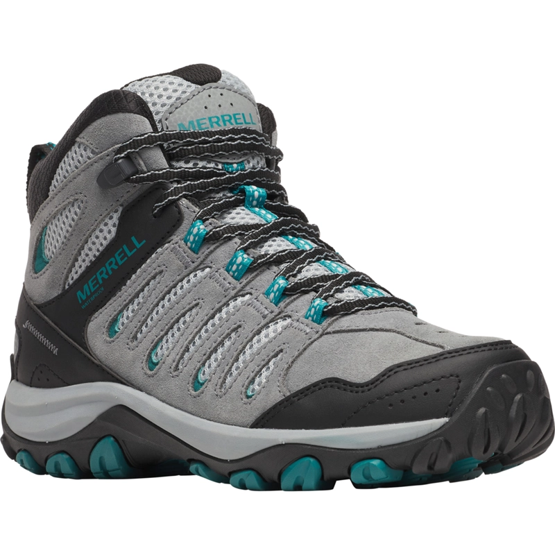 BOTIN MUJER CROSSLANDER 3 MID WATERPROOF GRIS MERRELL - 4