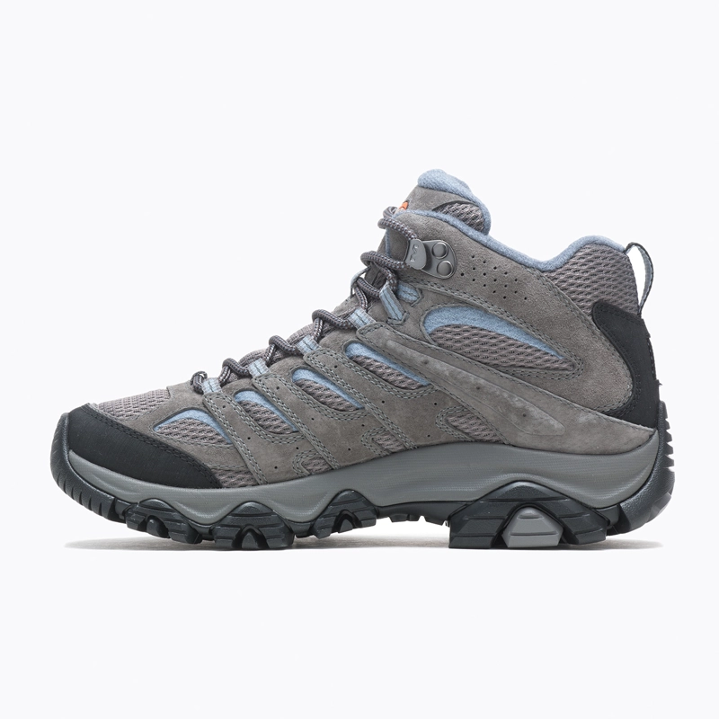 BOTIN CUERO MUJER MOAB 3 MID WATERPROOF GRIS MERRELL - 2