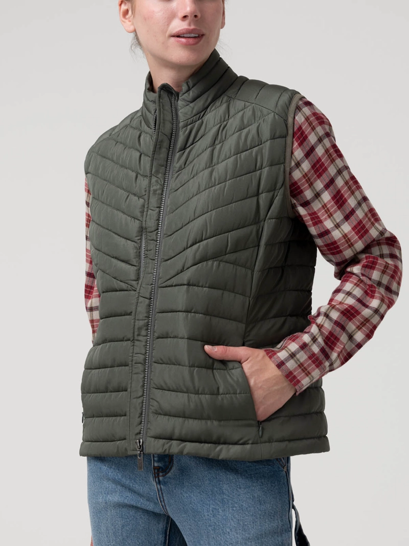 PARKA THERMORE MUJER GINKO VERDE ROCKFORD - 5