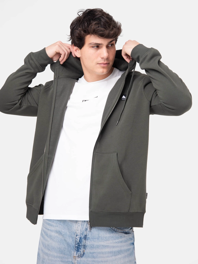 POLERON HOMBRE EMBLEM FULL ZIP VERDE  BURTON - 1