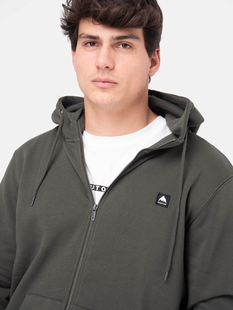 POLERON HOMBRE EMBLEM FULL ZIP VERDE  BURTON - 5