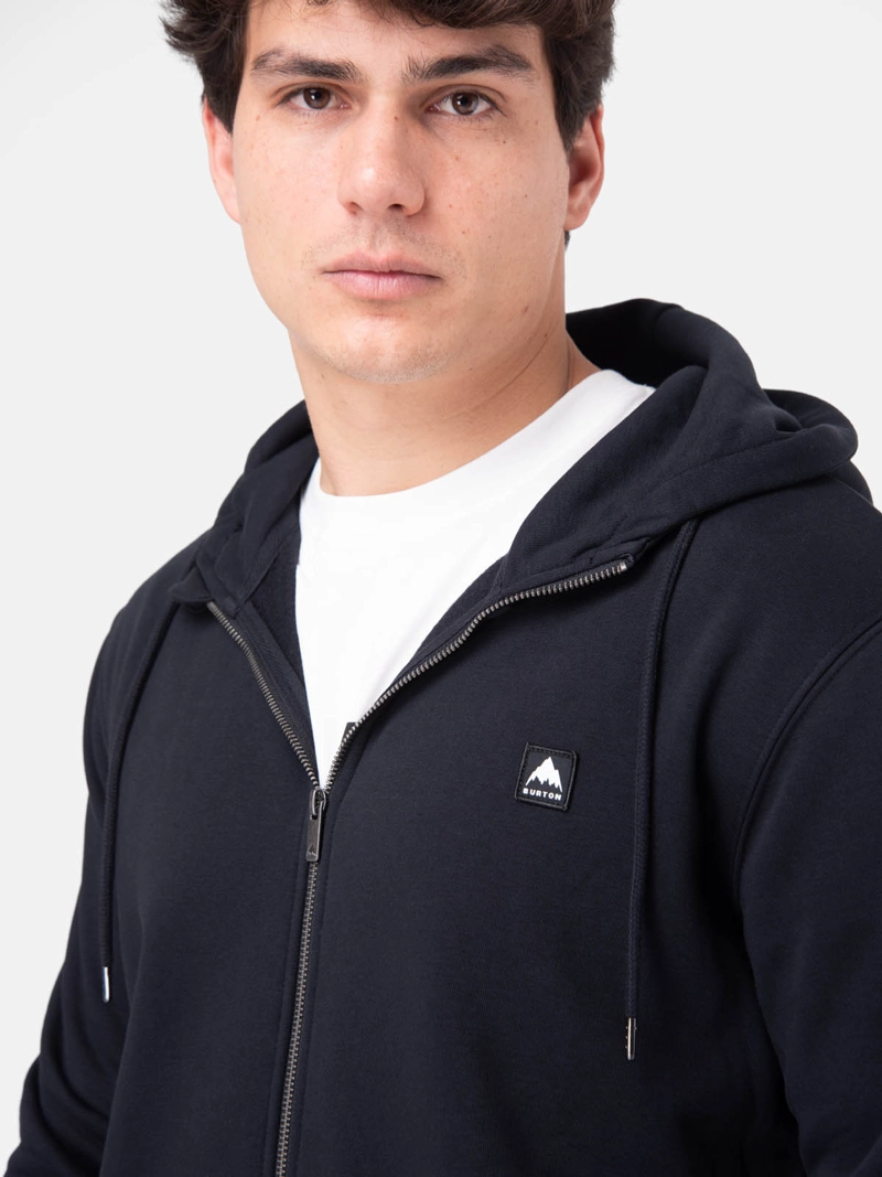 POLERON HOMBRE EMBLEM FULL ZIP GRIS OSCURO  BURTON - 5