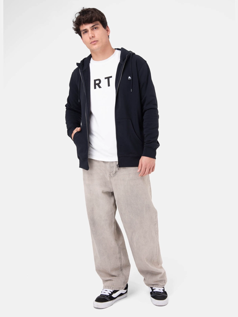 POLERON HOMBRE EMBLEM FULL ZIP GRIS OSCURO  BURTON - 7